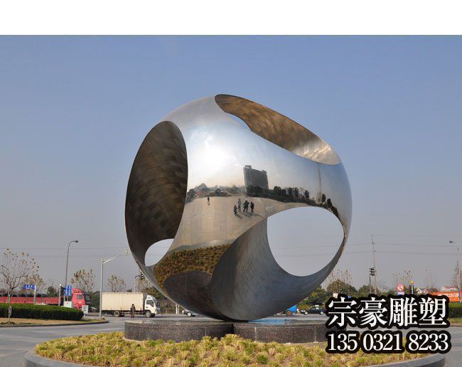 大型創意異形球鏤空球景觀雕塑