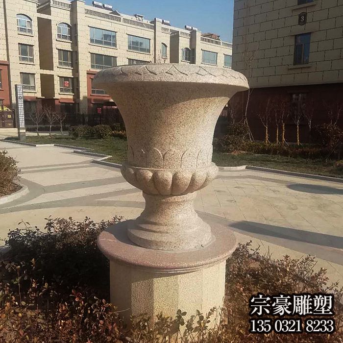 歐式小區花盆石雕 歐式小區花盆石雕